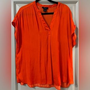 Rachel Roy ladies orange blouse size XL